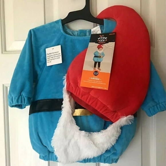 NWT Hyde Eek Boutique Garden Gnome Costume Halloween Party Holiday Fall Cute New - Picture 2 of 6